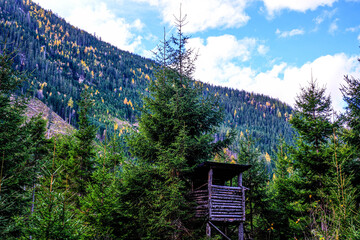 The Blausee area near Neukirchen am Grossvenediger in Austria