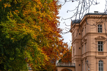 Gardens in Salzburg, in the city of Austria