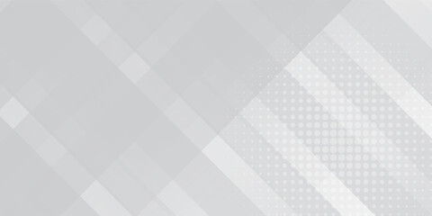 Vector white and grey abstract background with diagonal lines abstract