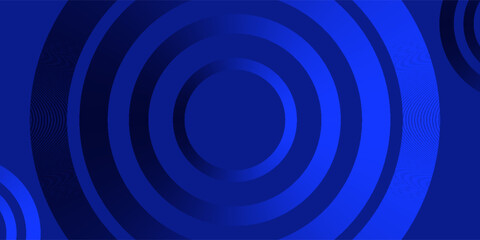 Modern abstract background featuring layered blue concentric circles on a dark backdrop. Ideal for technology, digital, and futuristic design themes. P