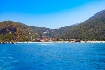 Fototapeta premium Oludeniz beach in Fethiye district in Turkey