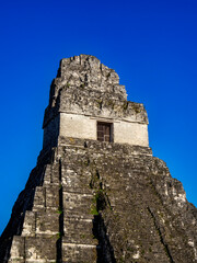 Temple I or Temple of the Great Jaguar, Great Plaza, Tikal, Peten Department, Guatemala