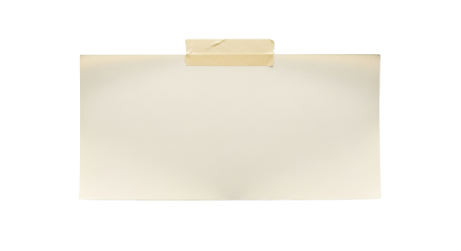 Pinned note mockup for messages, reminders, or creative ideas, offering a clean slate for your vision, inspiring clarity, and a touch of vintage charm