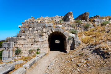 Fototapeta premium Miletus Archaeological Site panoramic view near Didim city in Turkey
