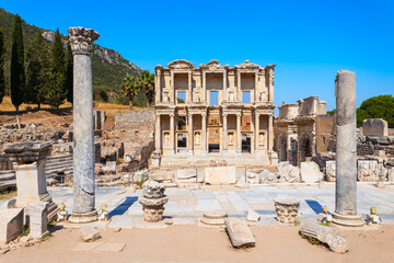 Fototapeta premium Ephesus ancient greek city is located in Izmir Province in Turkey