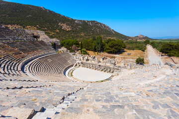 Fototapeta premium Ephesus Ancient Greek Theatre is located in Izmir Province in Turkey