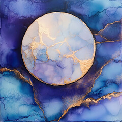 Grunge and abstract tree landscape with moon over a 3D global earth concept