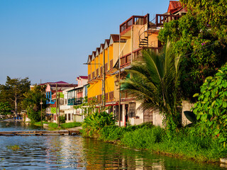 Lakefront of Flores Island, Peten Department, Guatemala