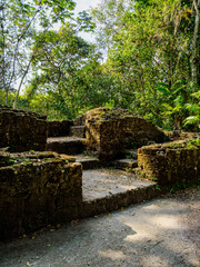 Mayan Ruins at Yaxha Archaeological Site, Peten Department, Guatemala