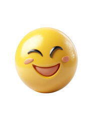 Fototapeta premium Smiling emoji face for digital and print design