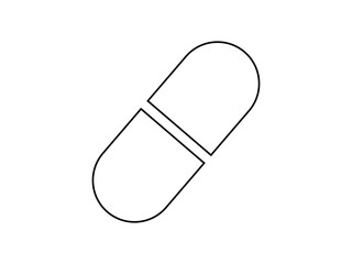 pill capsule isolated 