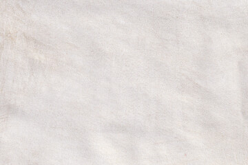 Soft Off-White or Light Gray Cotton Fabric Texture Background.