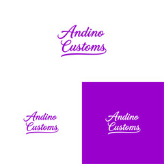 Elegant Andino Customs Logo Design Showcasing a Sophisticated Brand Identity Creation