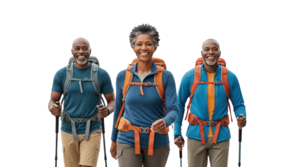 Modern stock photo showing hiking, hikers, trekking captured in vibrant atmosphere ideal for professional campaigns