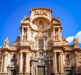 Fototapeta premium Saint Mary Cathedral in Murcia city, Spain