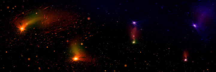 galaxy in a free space.