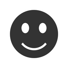 Simple Smile icon isolated on transparent background