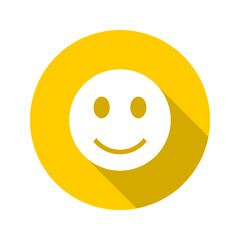 Simple Smile icon isolated on transparent background