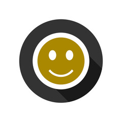 Simple Smile icon isolated on transparent background