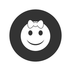 Bow tie emoji icon isolated on transparent background