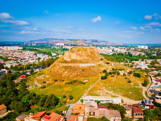 Gori Fortress aerial panoramic view, Georgia