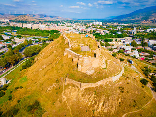 Gori Fortress aerial panoramic view, Georgia