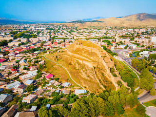 Gori Fortress aerial panoramic view, Georgia
