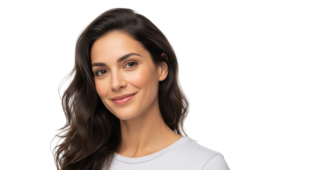 Professional image featuring woman, portrait, brunette suitable for web, social media, and editorial design purposes