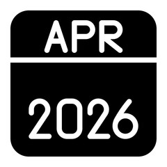 calendar april 2026 icon