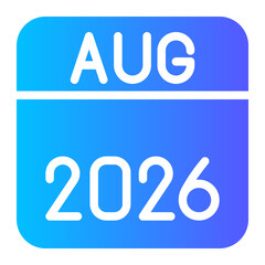 calendar august 2026 icon