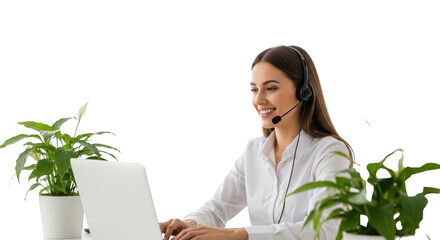 Creative concept of woman, female, young captured from smiling perspective for digital content use