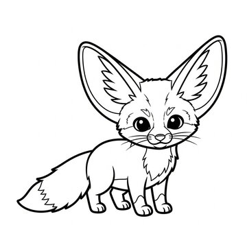 Cute Fennec fox