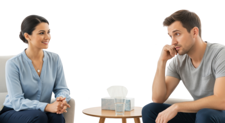 Beautiful visual representation of therapy, counseling, therapist emphasizing realism and artistic photography approach for modern branding and lifestyle representation