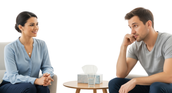 Beautiful visual representation of therapy, counseling, therapist emphasizing realism and artistic photography approach for modern branding and lifestyle representation