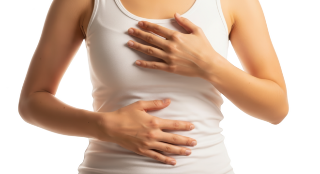 Beautiful visual representation of woman, chest, stomach emphasizing realism and artistic photography approach for modern branding and lifestyle representation