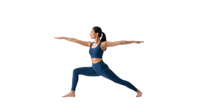 Beautiful visual representation of yoga, pose, warrior emphasizing realism and artistic photography approach for modern branding and lifestyle representation