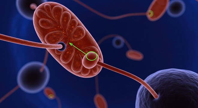 Fluorescent tagging of mitochondria in Plasmodium falciparum