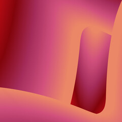 Abstract background with smooth pink and yellow shapes for presentations, postcards, websites.