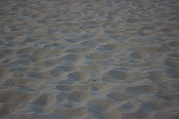 Sand texture with evening light on the Baltic Sea beach