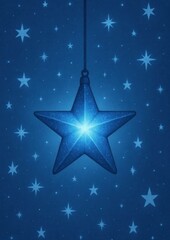 Obraz premium Glowing starry night sky