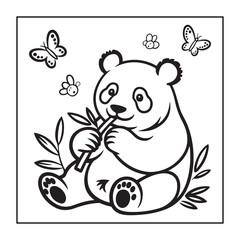 Kid-friendly animals and bold and easy coloring pages. different types of animals with some elements, and black and white coloring pages for kids.