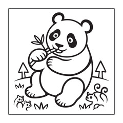 Kid-friendly animals and bold and easy coloring pages. different types of animals with some elements, and black and white coloring pages for kids.
