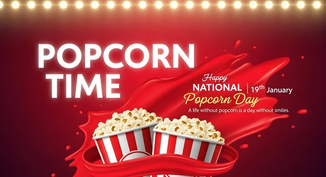 Celebrate national popcorn day with a delicious snack and a movie night