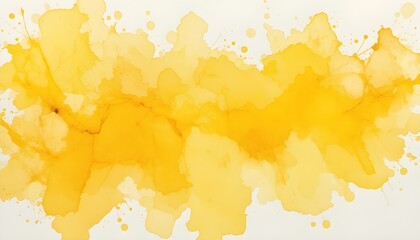 Hand-Drawn Watercolor Yellow Background