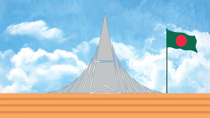 16 December Bangladesh victory day illustration Vector