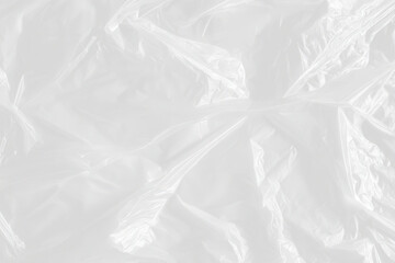 Obraz premium Abstract white crumpled plastic texture background, macro detail, light and shadow play isolated on transparent background