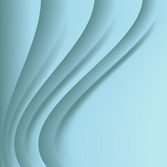Smooth gradient wavy shapes, reminiscent of an opening curtain, for postcards, invitations, websites, presentations.