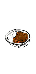curry rice illustration