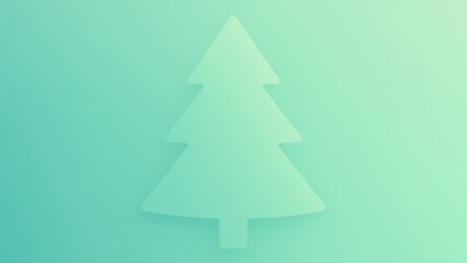 Fototapeta premium Minimalist frosted tree silhouette desktop wallpaper