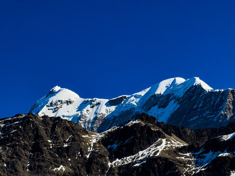 Mt Trishul 7120m in Chamoli Uttarakhand in Nanda Devi Range